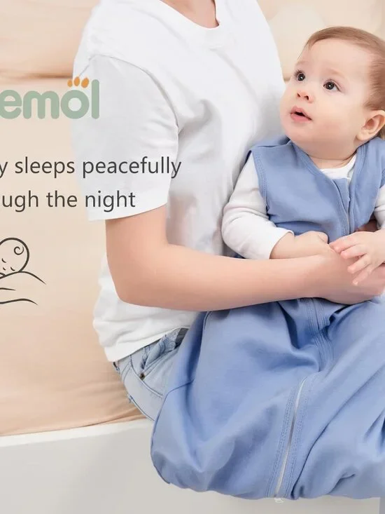 Baby Sleep Sack 6-12 Months, 100% Cotton Sleeping Sack for Newborn and Infant, 3 - Picture 5 of 7